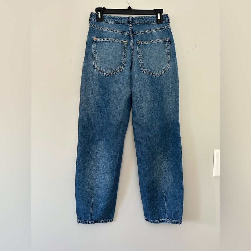 Pilcro high rise straight leg jeans size 26 medium wash cotton denim - Picture 5 of 10